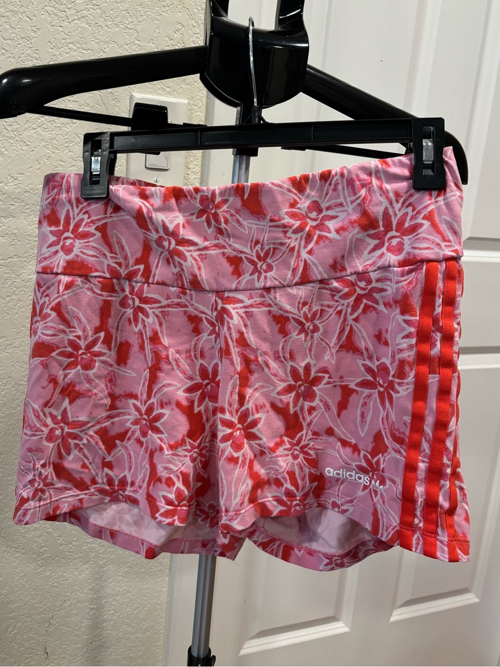 Adidas all over floral print spandex